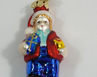 Thomas Pacconi Classics, 2003 Embossed Ornament, Thomas Pacconi Replacement Ornament #22 Child w Gifts Tree Ornament Lot Z34 FREE USA Ship