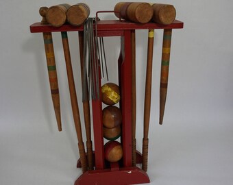 Wooden Croquet Set