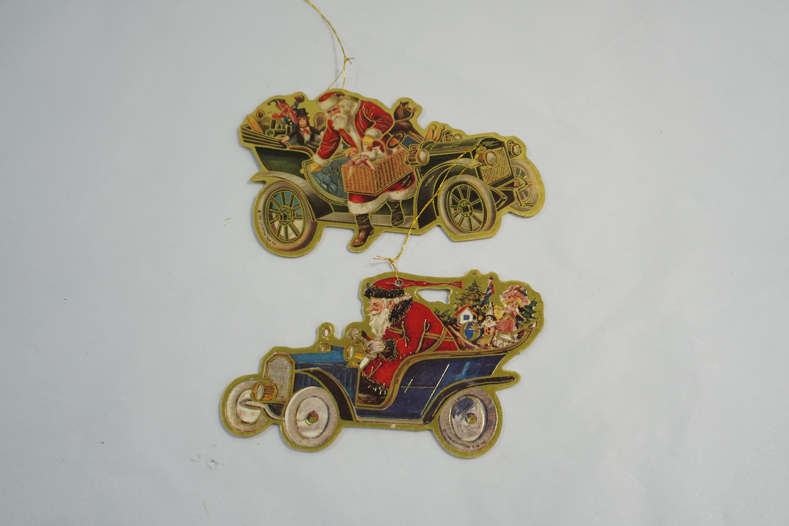 Vintage Victorian Ephemera, Victorian Christmas Ornament, Gold