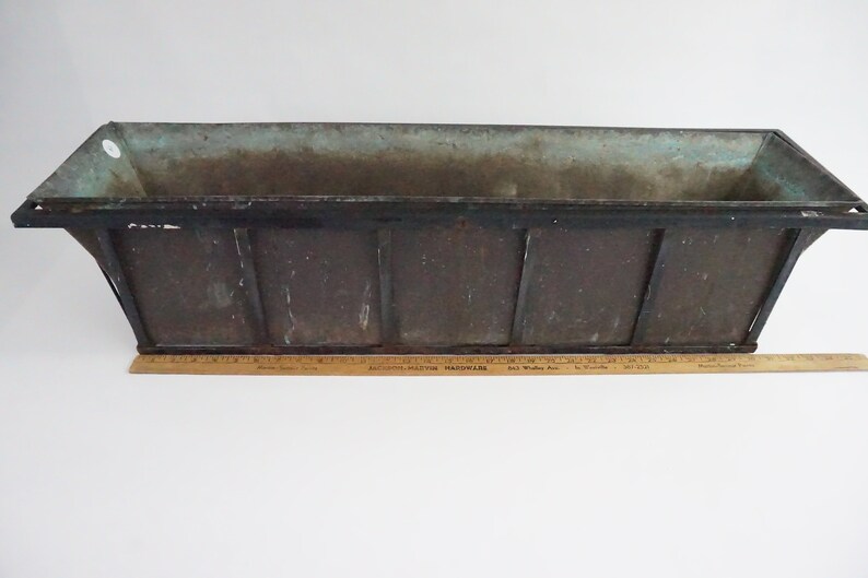 Smith and Hawken Copper Window Box 36 L Flower Planter Etsy