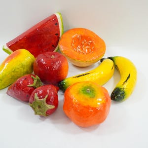 Frutta artificiale, finta, riempitivi per barattoli, espositori da tavolo per cucina, frutta in cartapesta, frutta finta di buona qualità, RB659 spedizione gratuita negli USA