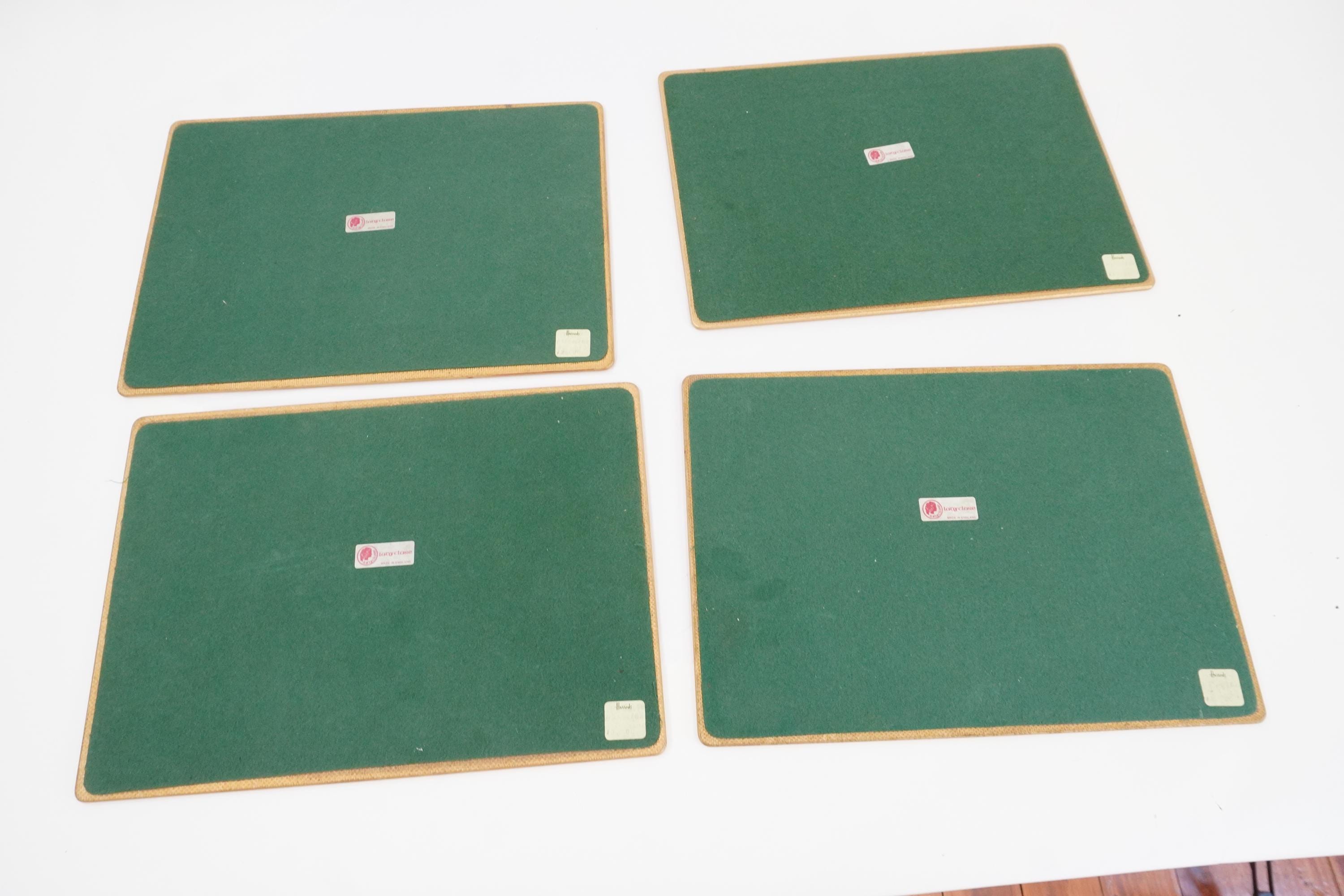 Lady Clare Place Mats, Hard Placemats, Dinner Placemats, 4 Bird