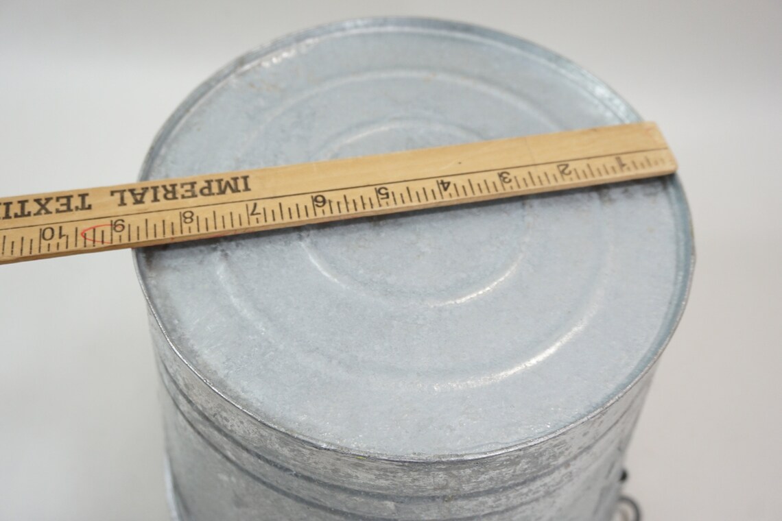 Galvanized Bucket Behrens 3 Gallon ROUND Metal Bucket w/ Etsy
