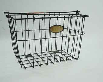 Bicycle Bike Steel Wire Basket W/Braces 303D Black 107944 ORIGINAL Bicycle Bike Steel Wire Basket W/Braces 303D Black 107944 ORIGINAL