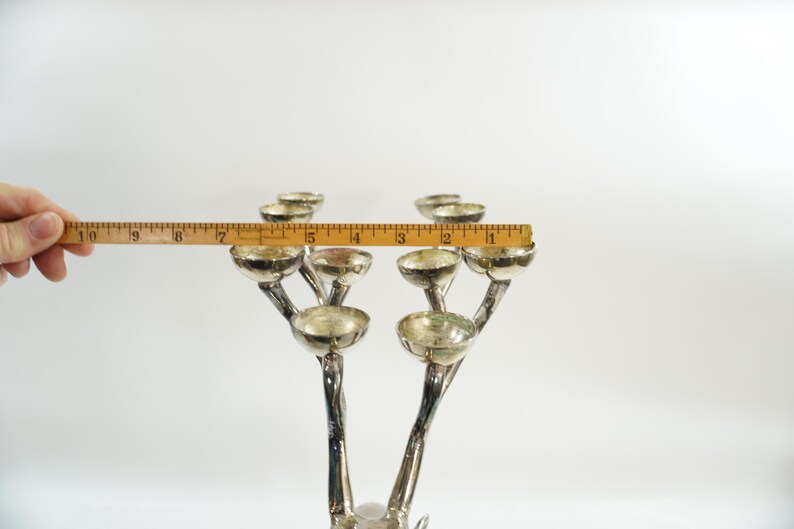 Vintage Pottery Barn Silverplate Deer Candle Holder, Large Deer