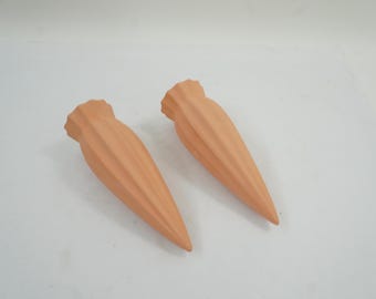 Terracotta Plant Watering Devices, Slow Watering Tubes, 2 Terracotta Watering Tubes, Slow Water Stake, New Never Used, 7.25" H Free USA Ship