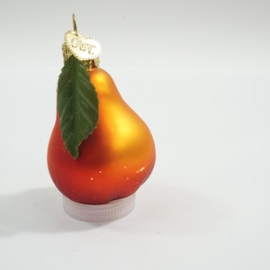 ヴィンテージクリスマスオーナメント、フルーツフード野菜オーナメント、オールドワールドクリスマスオーナメント 洋ナシオーナメント ロット W13 米国送料無料