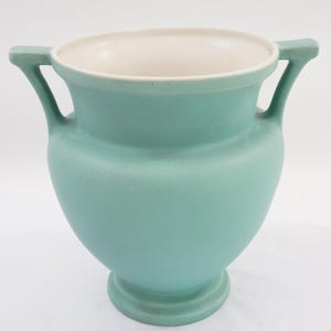 Coors Colorado Türkis Vase, 1940er-50er Jahre Art Deco Keramikvase, MCM Türkis Blau, große Art Deco Blumenvase, Free USA Ship