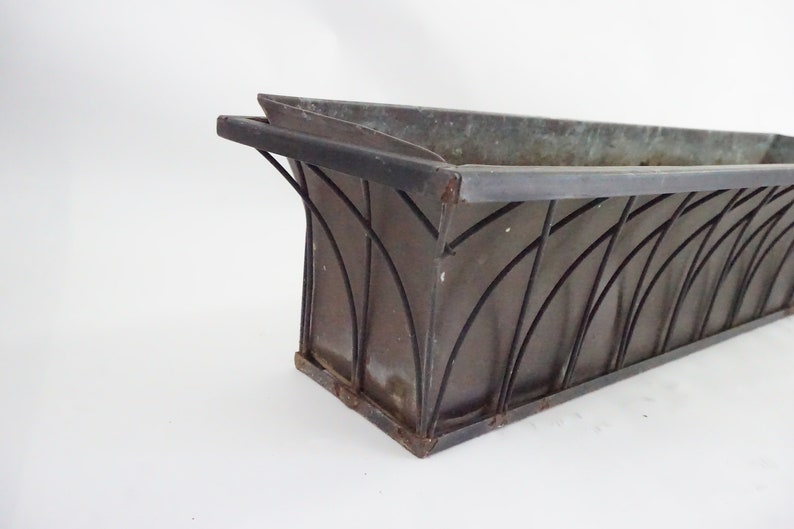 Smith and Hawken Copper Window Box 36 L Flower Planter Etsy