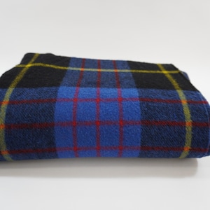 Wool Throw Blanket, Plaid Throw, Blanket, Tartan Wool Throw w/ Fringe, Made in Italy, Holiday Decor, Library Den Plaid Decor, Free USA Ship