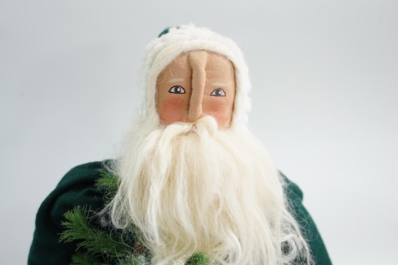 Primitive Style Santa Doll, Sharon Andrews Style Folk Art