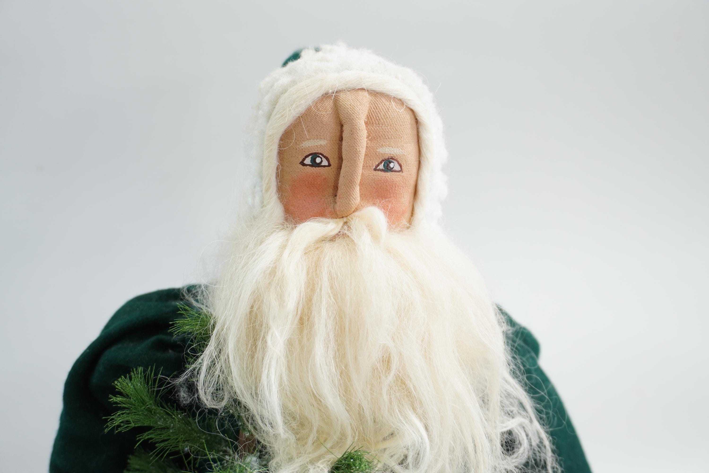 Primitive Style Santa Doll, Sharon Andrews Style Folk Art