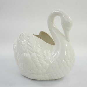 Maceta SWAN, Soporte para plantas Cisne Blanco, Maceta de cerámica, Contenedor para helechos, orquídeas, Pájaro, Maceta para plantas con forma de animal, Molde holandés, Diseño de líneas finas, Envío gratuito a EE. UU.