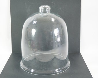 Glass Cloche, Season Extended, Plant Protector, Tepee, Plant Cover, Glass Dome, Orchid Glass Cover, New, Never Used, 9 3/4" Base Dia