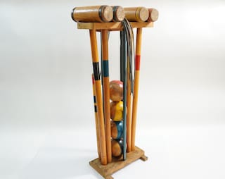 Set Di 6 Palline Da Croquet | Amishtoybox.com | Realizzate Negli USA | Diametro 8,4 Cm | Colori Assortiti | Garanzia A Vita