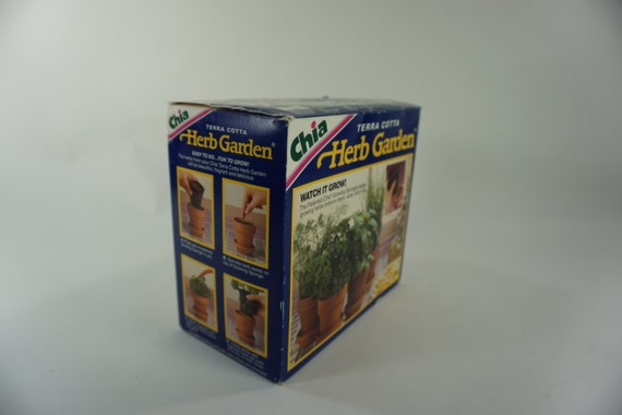 Chia Herb Garden Nos Never Used Chia Watch It Grow 4 Etsy