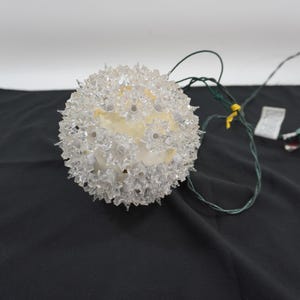 Christmas Sphere, Clear Plastic Starlight Sphere, Hanging Light Up Christmas Light, Window Christmas Light, White Light Ball Free USA Ship