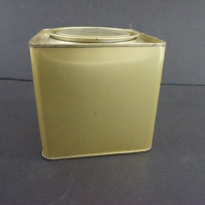 Twinings Tea Tin, Metal EMPTY Tea Tin, Vintage Metal Twinings Tea London Advertising, England Tea Tin 8 oz Size, Blank Tin,  Free Ship