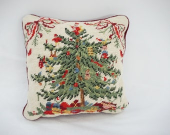 christmas needlepoint pillows