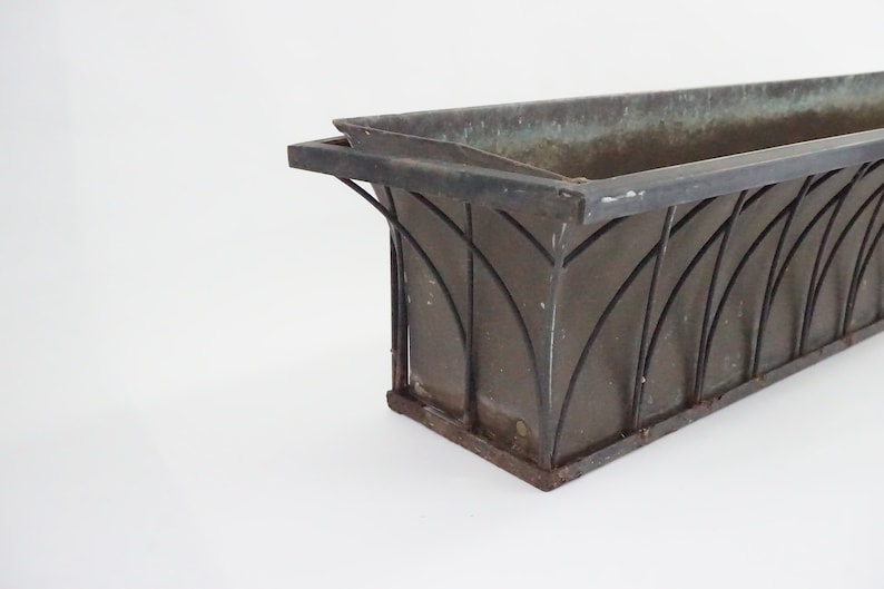 Smith and Hawken Copper Window Box 36 L Flower Planter Etsy
