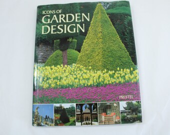 Icons of Garden Design, herausgegeben mit Einführung von Caroline Holmes, Gardens Around the World, HCw/DJ, 2001, Coffee Table Book, Free Media Mail