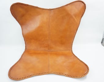 Funda para silla mariposa, funda de cuero mariposa, funda para silla plegable de cuero marrón, envío gratuito a EE. UU.