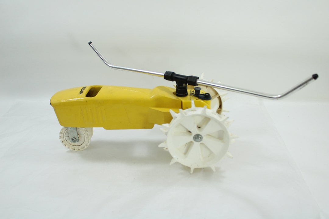Nelson Traveling Sprinkler Tractor Sprinkler Yellow Cast Etsy