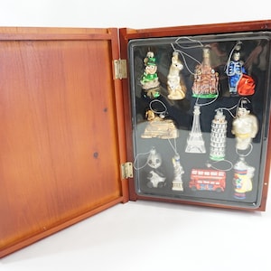 Solebury Ornaments, Vintage Glass Christmas Ornaments, Solebury Home “Christmas Around the World” Ornaments, 12 Worldly Ornaments, Free Ship