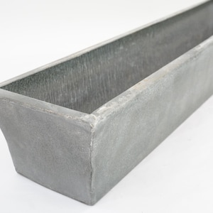 Metalen dienblad, plantenbak, metalen tuinblad, trogvensterbank, kleine lange smalle plantenschotel, kasbenodigdheden vensterbankbak gratis VS-schip