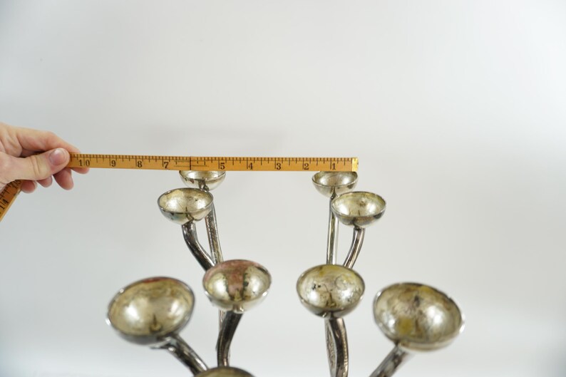 Vintage Pottery Barn Silverplate Deer Candle Holder, Large Deer