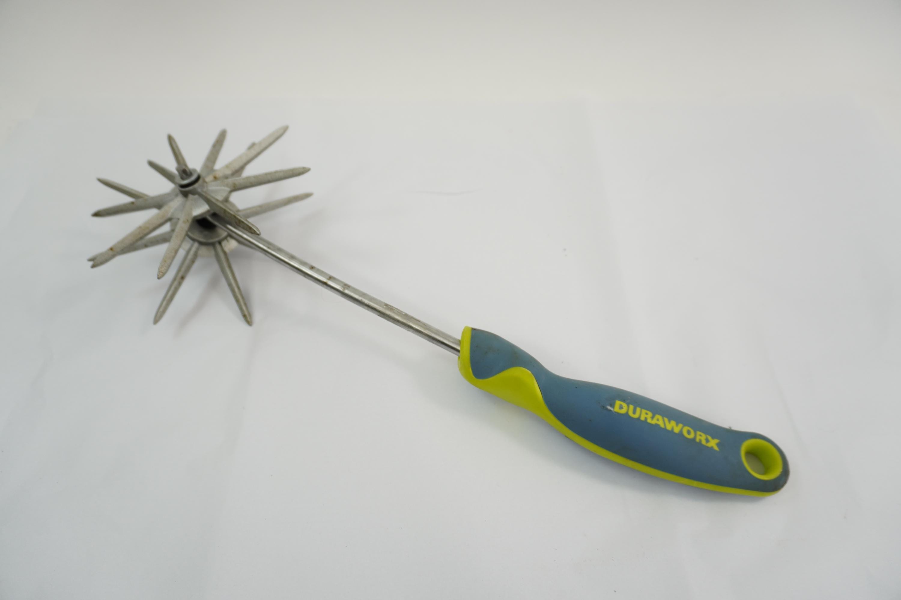 Utensile da giardino Duraworx, attrezzo da giardinaggio, ruota per coltivatore da giardino, attrezzo per motocoltivatore manuale, attrezzo con ruota d