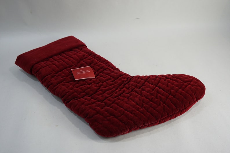 Pottery Barn Christmas Stocking Christmas Stocking Burgundy Etsy