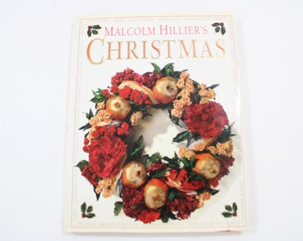 Malcolm Hillier's Christmas Book, HCw/DJ, 1992, 1st American Edition, Holiday Craft Decorations Craft Ideas Holiday Decoration Free USA Ship