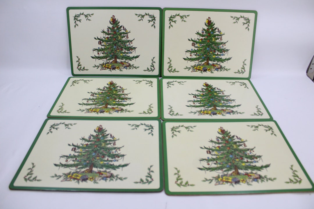 Pimpernel Spode Christmas Tree Placemats Holiday Pimpernel Etsy