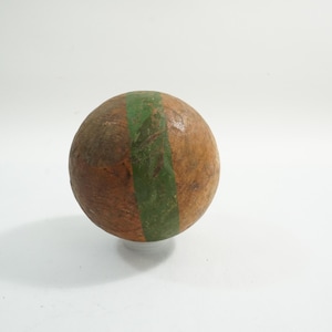 Croquet Ball, Wooden Striped Croquet Ball, Croquet Parts, Croquet Accessories Wood Croquet Ball, Green Stripe Wood Ball, 469 Free USA Ship