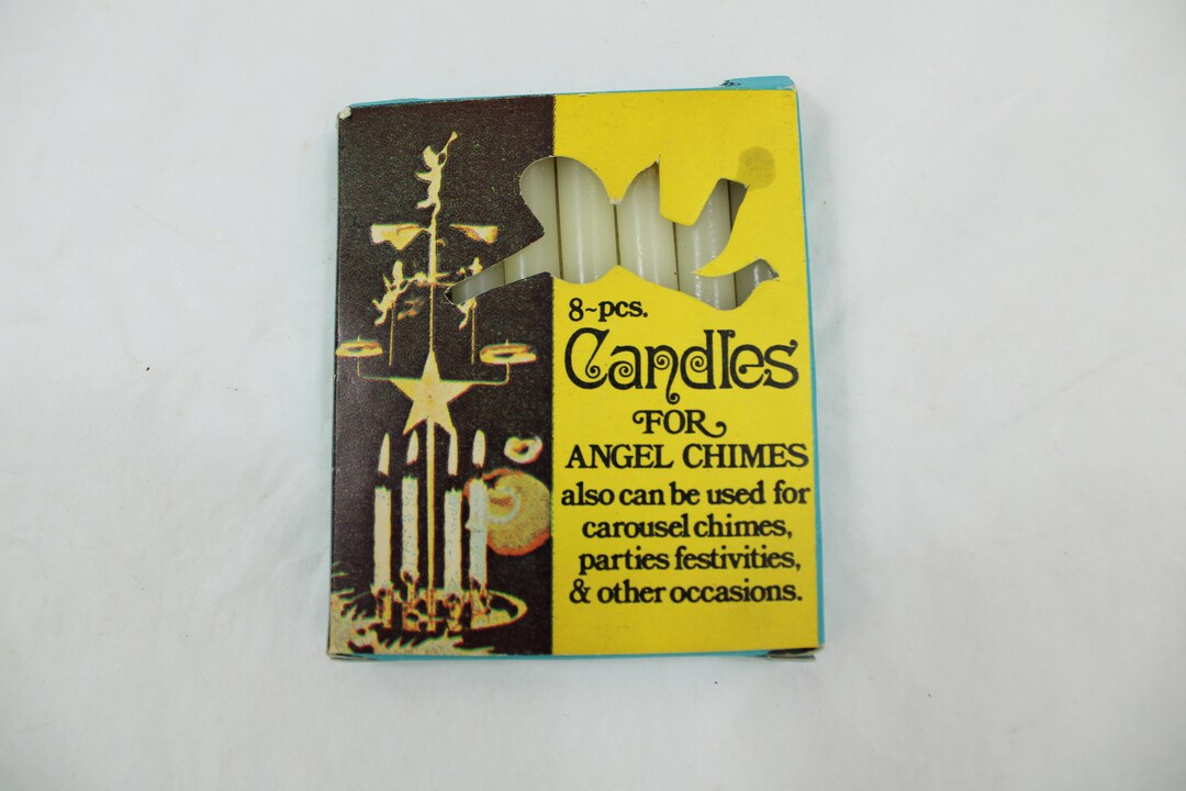 Chime Candles, Christmas Candles, 1983 Angel Chime Candles, 8