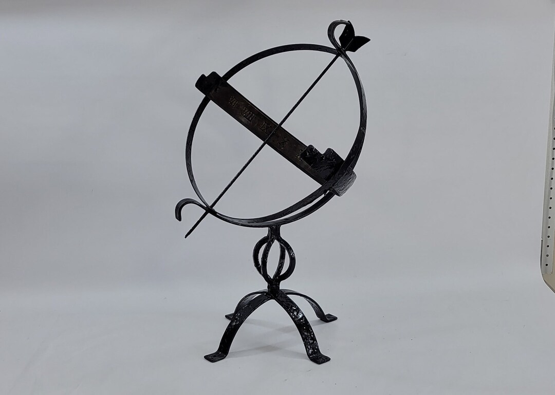 Armillary, Garden Sphere, Garden Globe, Metal Armillary, Black Painted