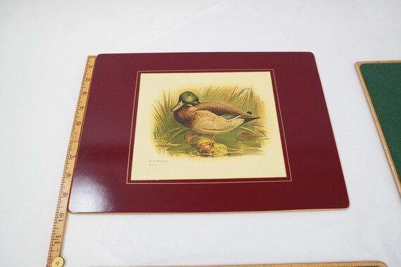 Lady Clare Place Mats, Hard Placemats, Dinner Placemats, 4 Bird