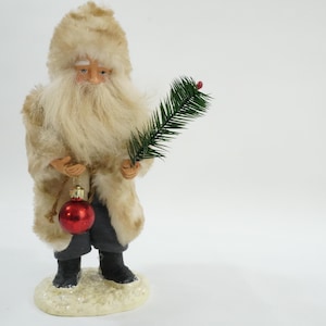 Bethany Love Belsnickle Off White Primitive Father Christmas Santa Doll, Folk Art Christmas, Primitive Father Christmas, Free USA Ship