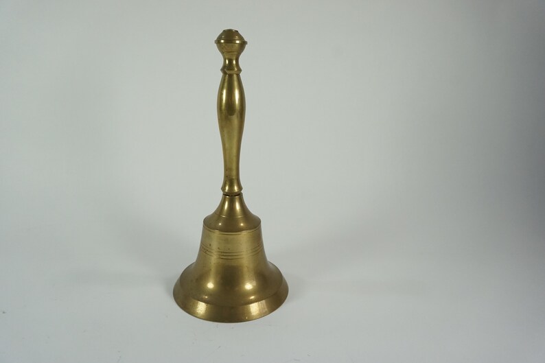 Brass Bell School Bell Desk Bell Handheld Bell Etsy