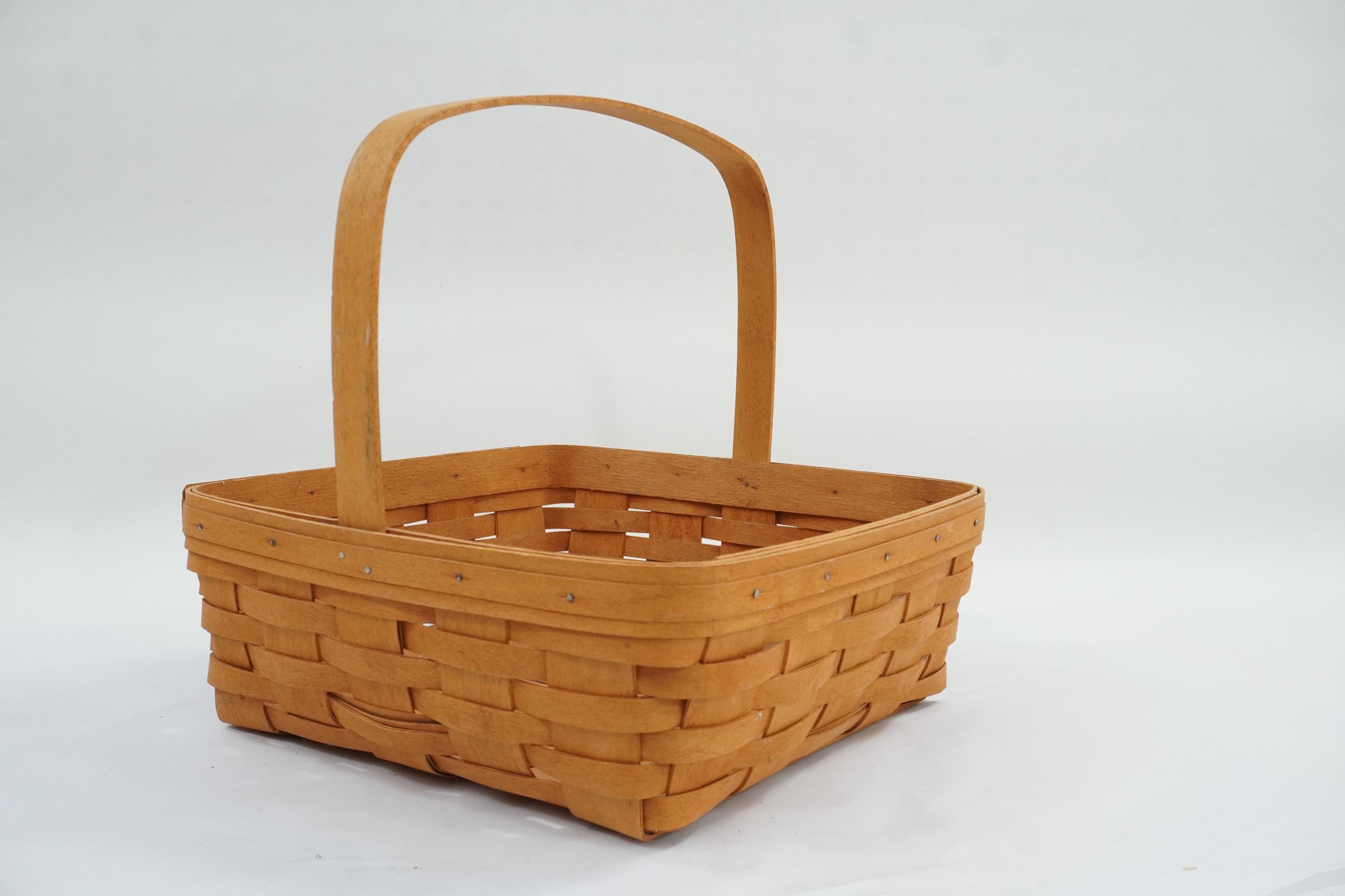 Large Square Basket With Handles - Etsy