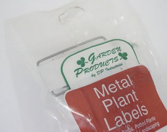 Plant Labels, Flower Plant Garden Labels, Tags, Identification Tags, Name Plates, Metal Labels, Zinc Like Tags, 8 Pcs Pkg, 10" H Free Ship