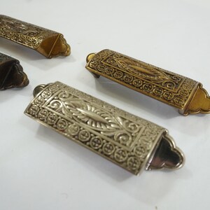 Brass Hardware, Brass Cabinet Pulls, Designer Hardware, Eastlake Cup Pulls, Set of 4 Schaub and Co Lot 155 Free USA Ship image 8
