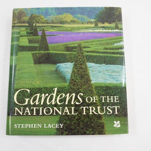Gardens of the National Trust Book, By Stephen Lacey, 1996, HCwDJ, Gardens of Northern Ireland, England Wales Gardening Gift Book, Free Ship