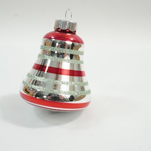 Weihnachtsverzierung, moderne Radko Baumverzierung, Radko Glas Christbaumkugeln, glänzende Brite gestreifte Verzierung, Lot W42 Free USA Ship