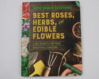 Buch über die besten Rosen, Kräuter und essbaren Blumen, aus Taylors „50 Best Herb Edible Flowers Garden Book“, PB, 2019, kostenlose USA-Medienpost