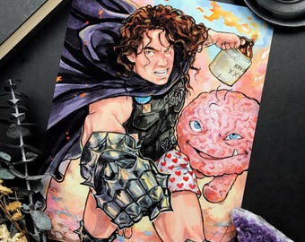 Carl & Rend / Dungeon Crawler Carl Art Print / Watercolor Print