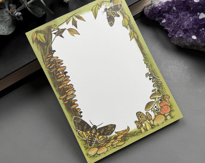 Moth & Mush Notepad / paper sheet pad