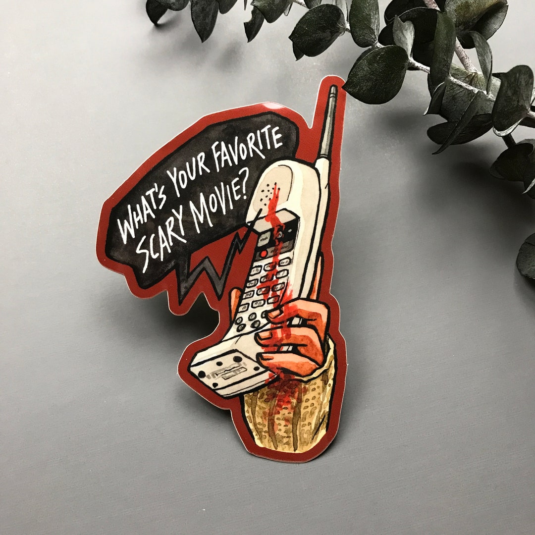 What’s Your Favorite Scary Movie? / Scream Sticker / Vinyl Sticker - Etsy