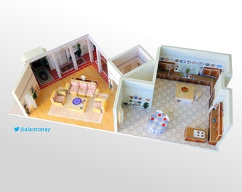 House Scale Model-- 6151 Richmond Street Playset